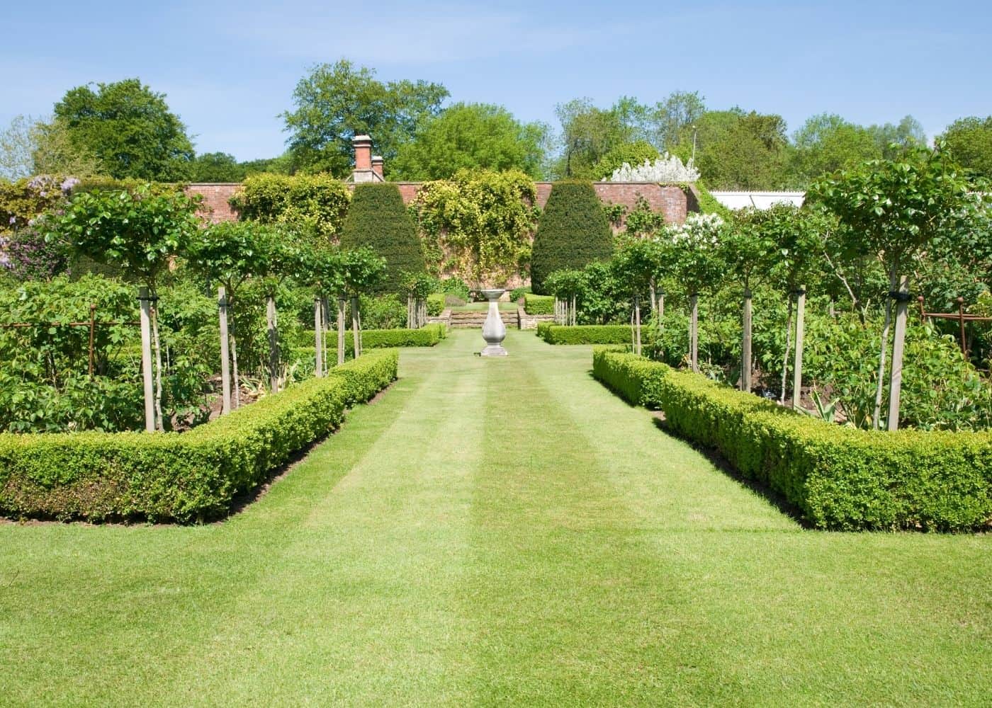 Large Formal Potager Garden with Boxwood Hedges