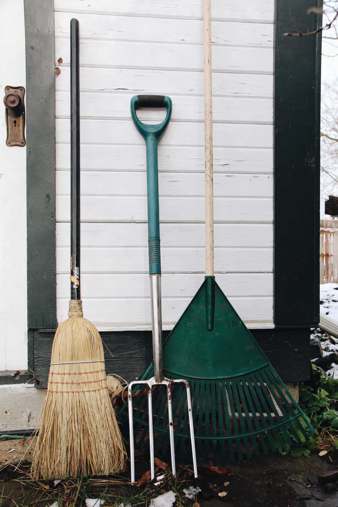 Tools for fall yard clean up and other autumn outdoor tasks