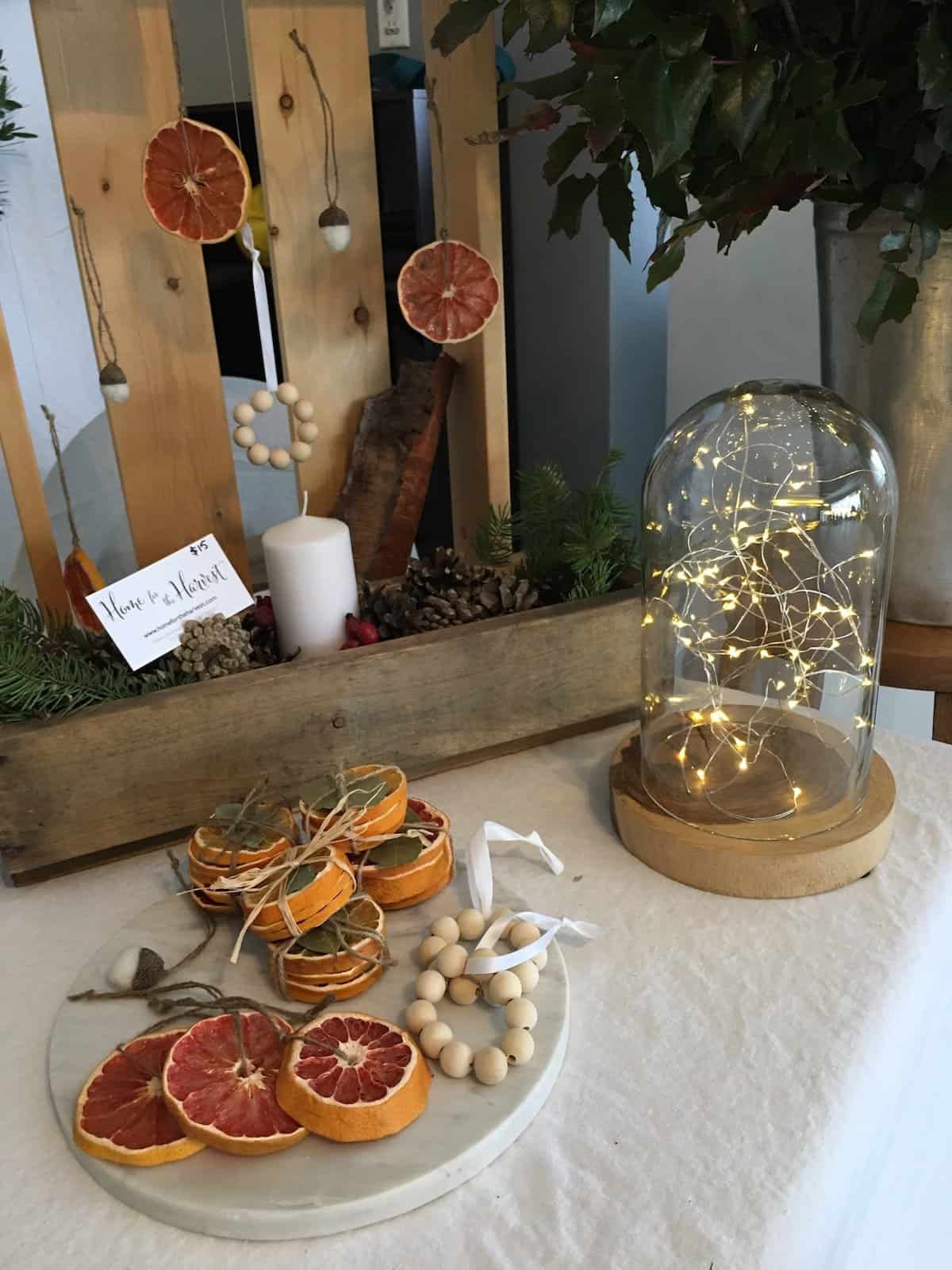 Stained glass citrus ornaments - grapefruit | home for the harvest
