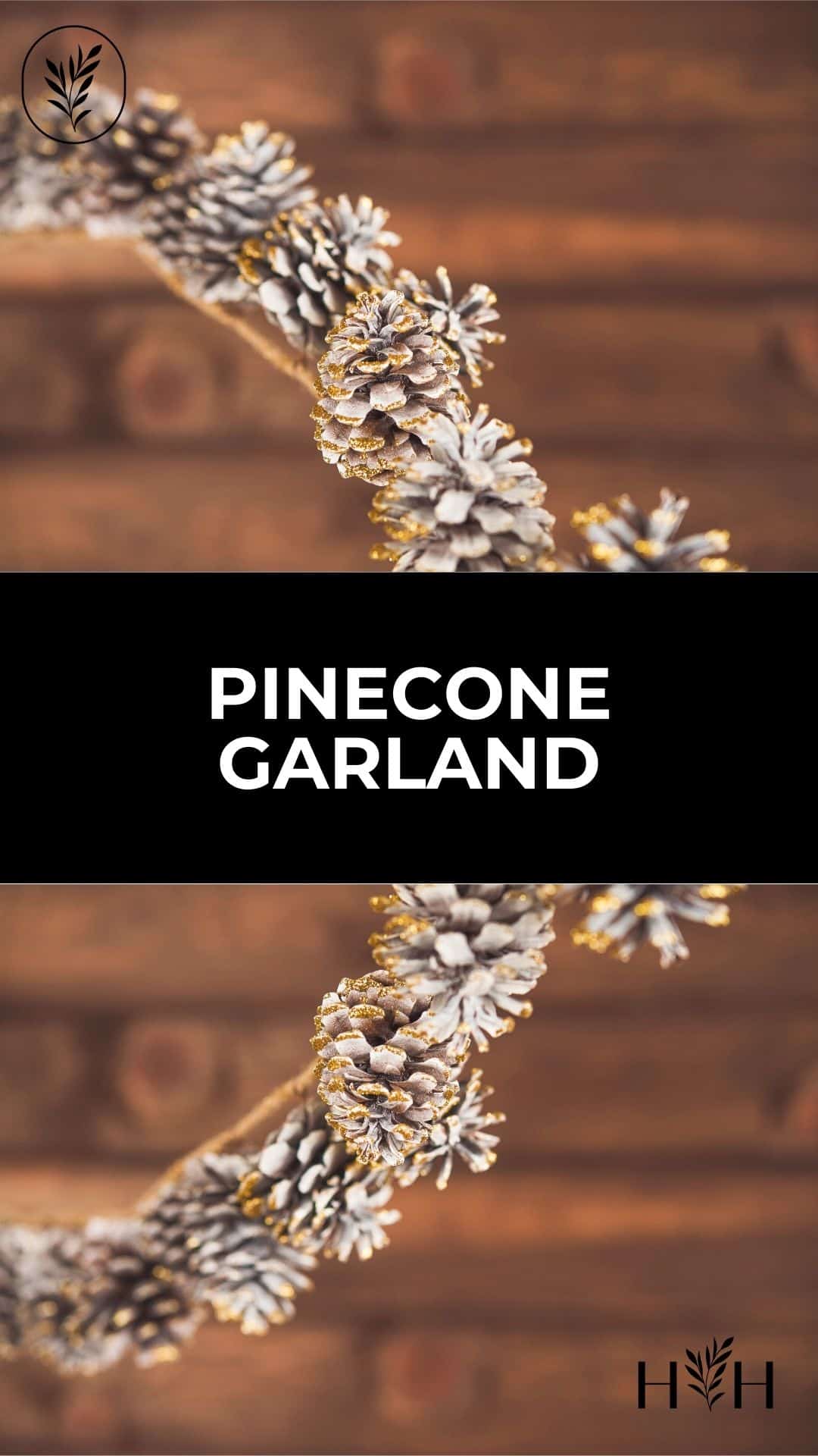 Pinecone garland via @home4theharvest