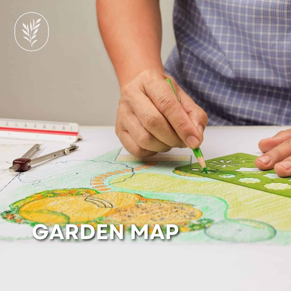 Garden map via @home4theharvest