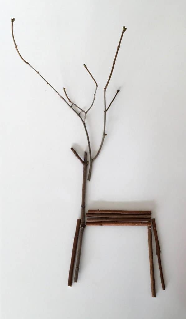 Twig reindeer for a rustic, festive charm 🦌 Craft your own woodland