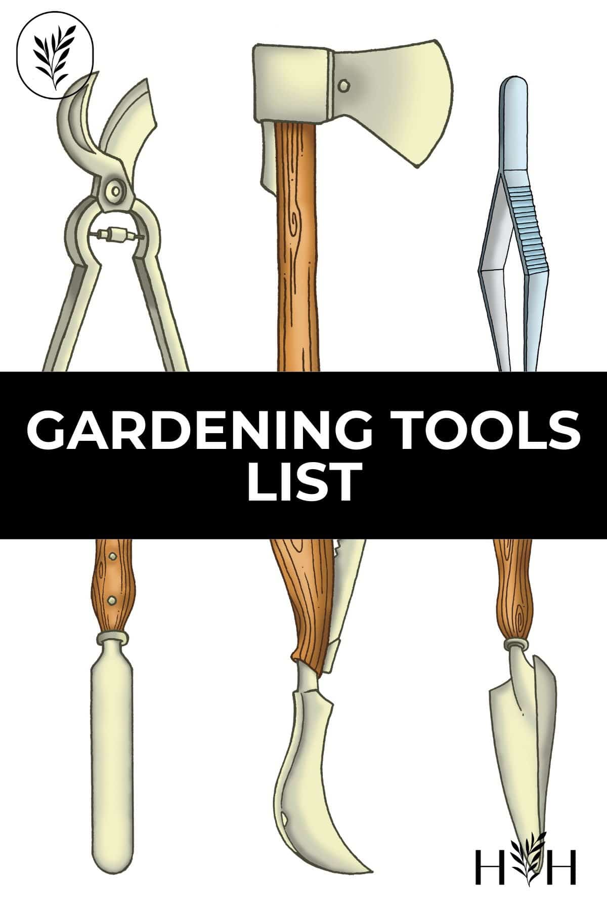 Gardening tools list via @home4theharvest