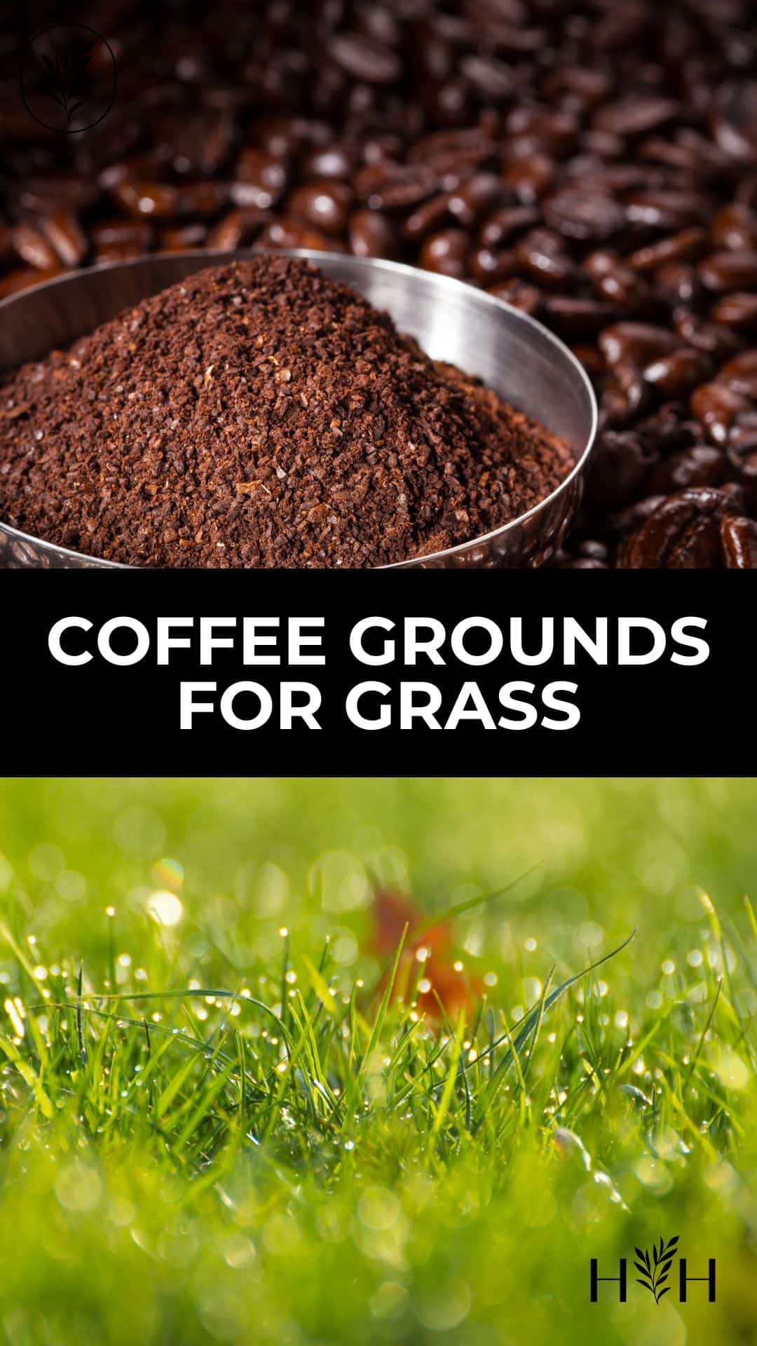 Coffee grounds for grass via @home4theharvest