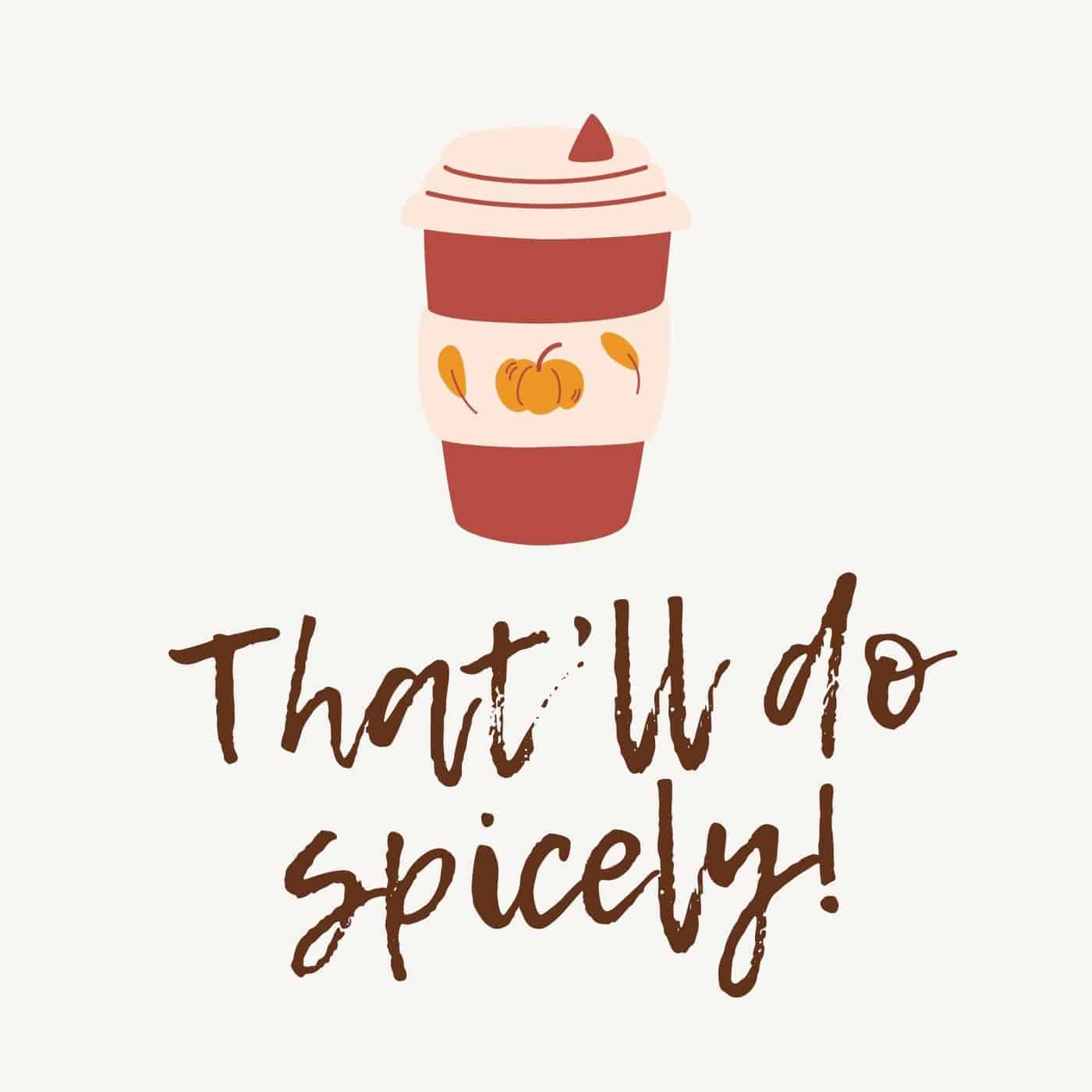 That’ll do spicely! - pumpkin spice latte jokes for instagram - home for the harvest blog