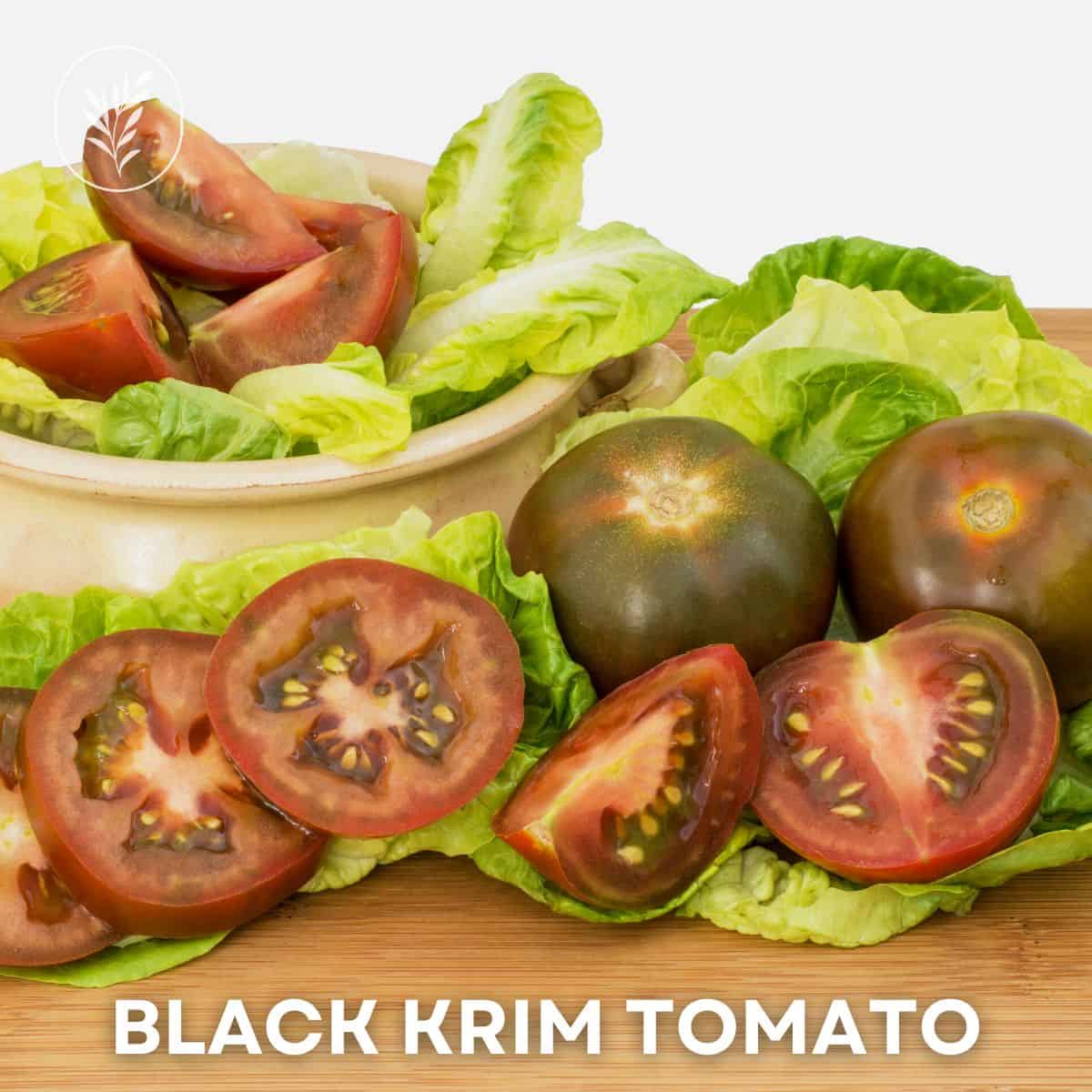 Black krim tomato via @home4theharvest