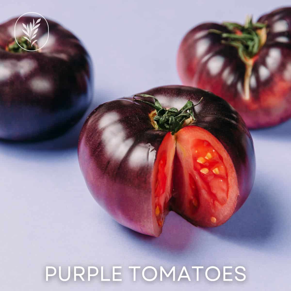 Purple tomatoes via @home4theharvest