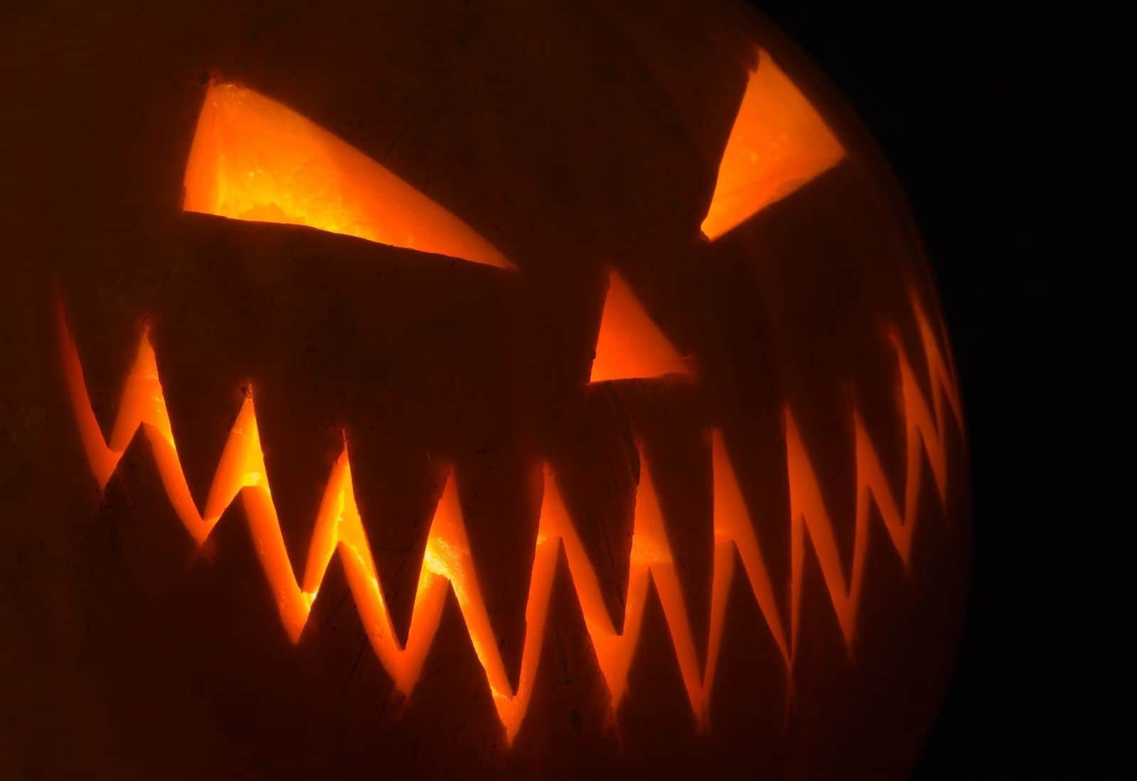 Scary pumpkin face