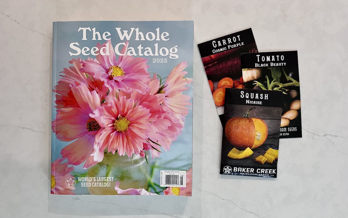 Baker creek whole seed catalog and seed packets