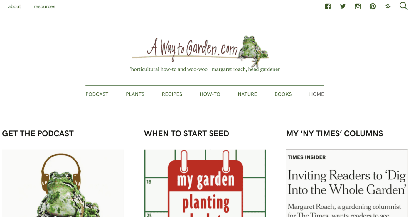 A way to garden home page 2023