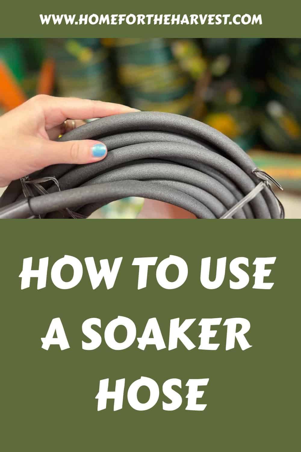 How to use a soaker hose generated pin 66735