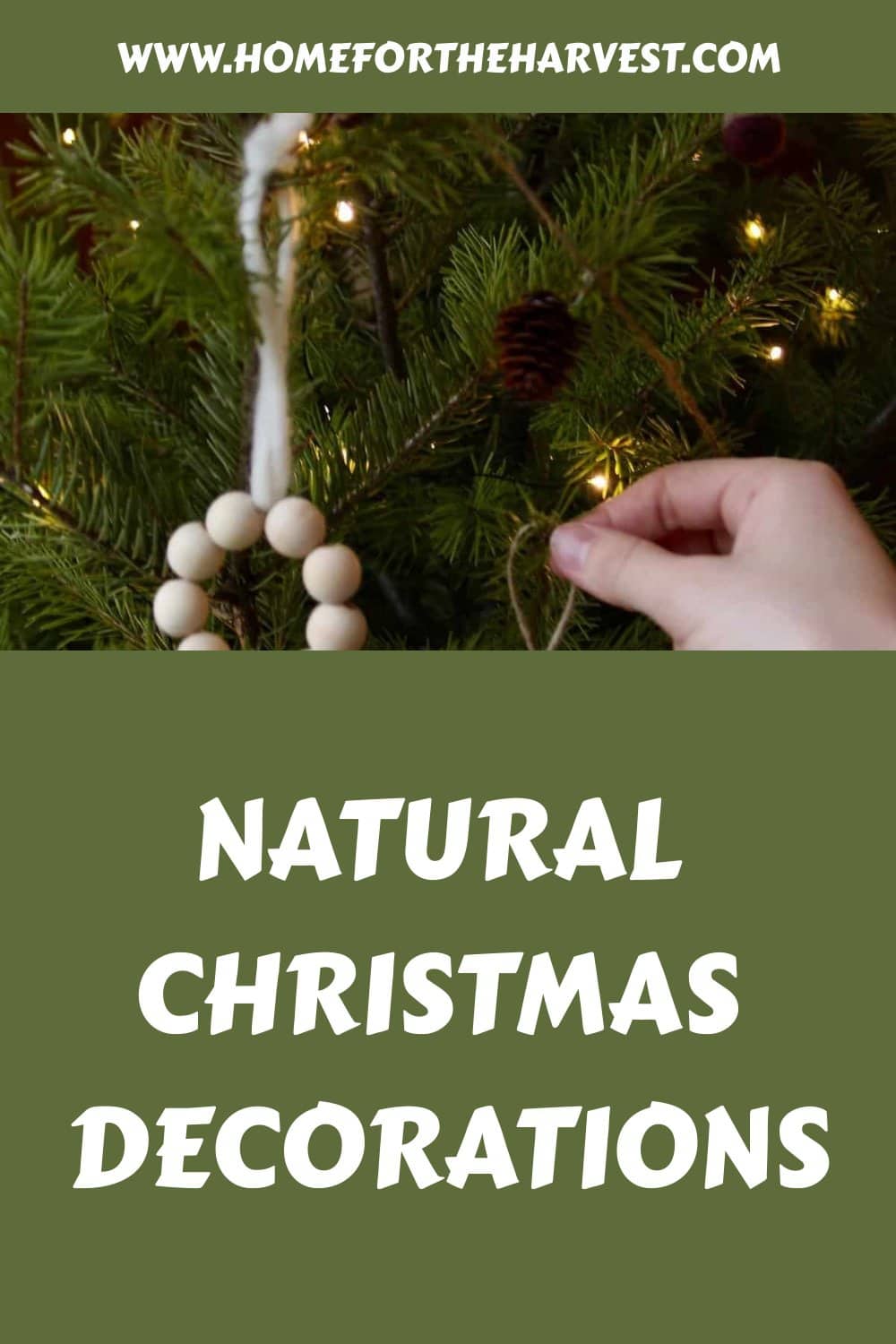 Natural christmas decorations generated pin 1317
